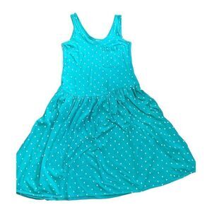 Victoria’s Secret Vintage Turquoise White Polka Dot Fit & Flare dress gold label